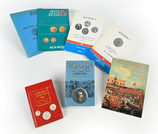 Lotto 2 libri e 5 cataloghi d'asta  - Auction Time Auction - Numismatic - Casa d'Aste Arcadia