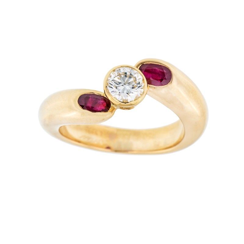 Cartier, Anello in Oro Giallo con Brillante