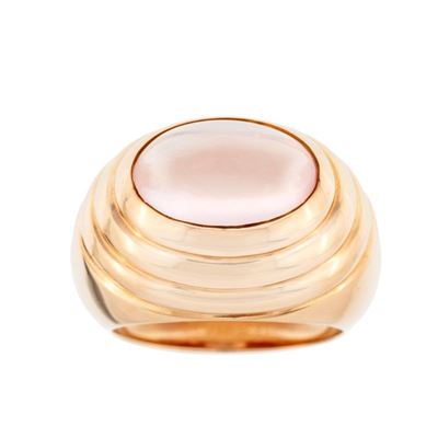 Boucheron, Anello in Oro Rosa con Quarzo