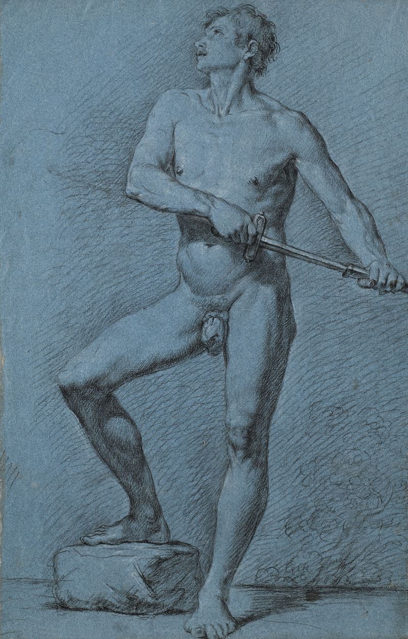 Recto: Nudo accademico - Verso: Volto della Maddalena