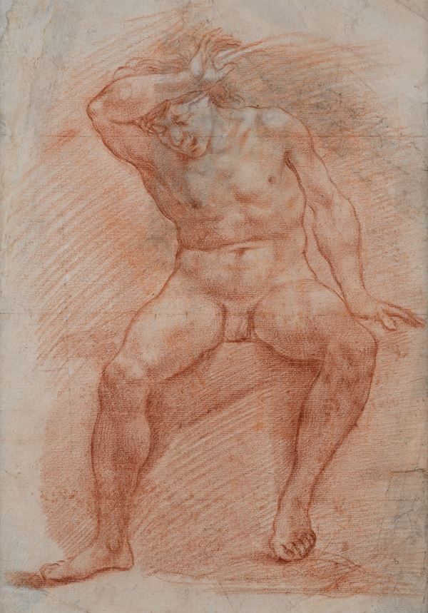 Studio virile seduto