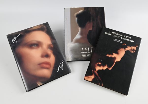 3 volumi di Gianfranco Lelj tutti con dedica autografa a Mauro Bolognini