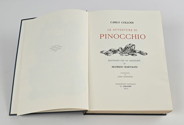 Carlo Collodi - Le avventure di Pinocchio. Illustrato con 309 xilografie di Sigfrido Bartolini. A cura della Fondazione C. Collodi Pescia 1983