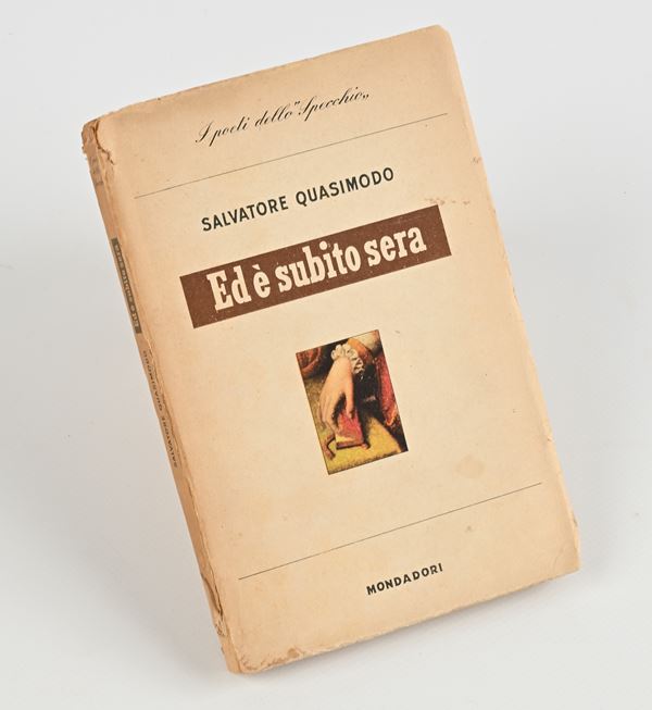 Salvatore Quasimodo - Ed è subito sera (Nota di possesso di Franco Zeffirelli)
