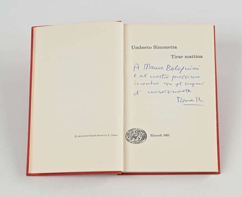 Umberto Simonetta - Tirar mattina Con dedica autografa a Mauro Bolognini