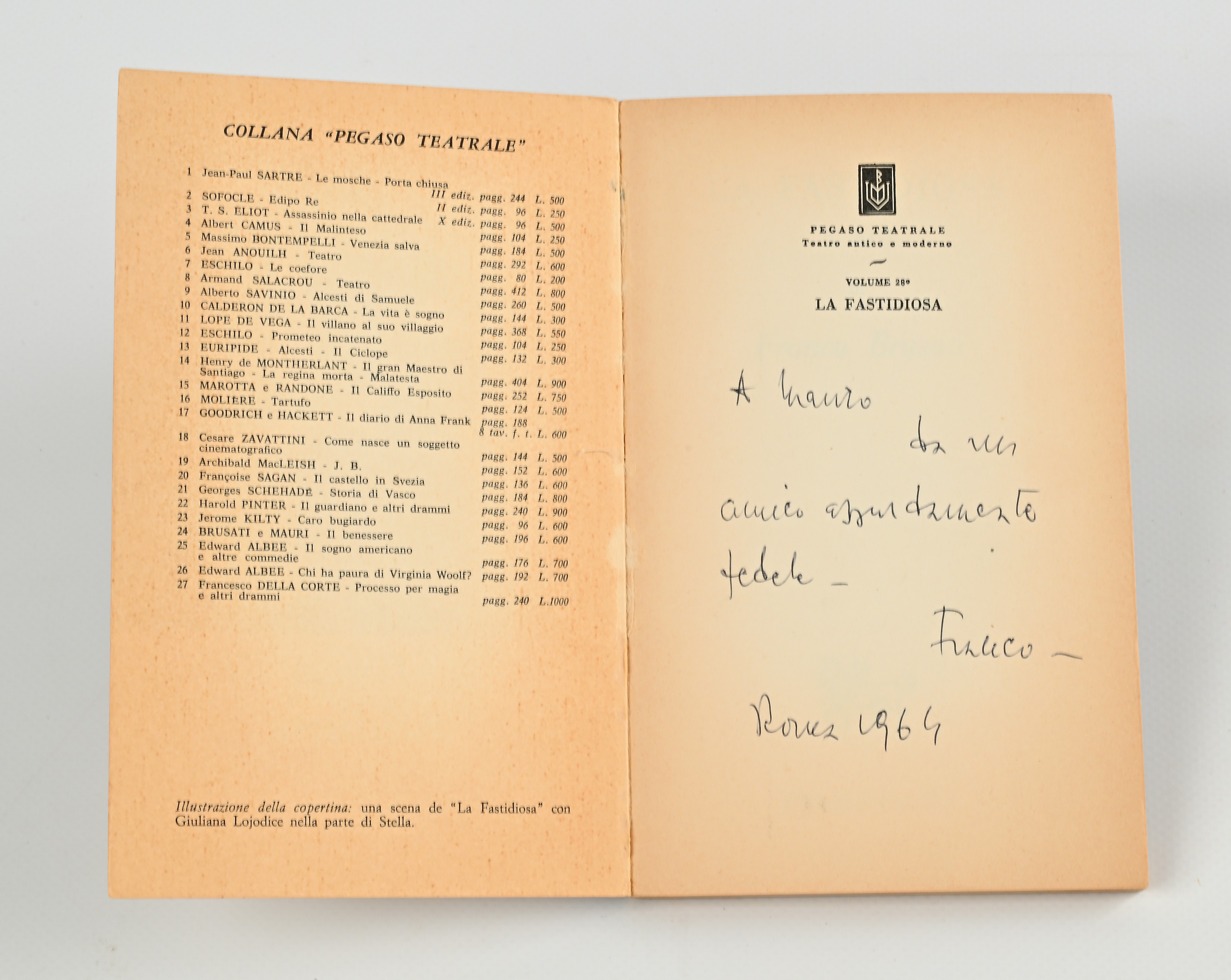 Franco Busati - La Fastidiosa. Con dedica autografa a Mauro Bolognini