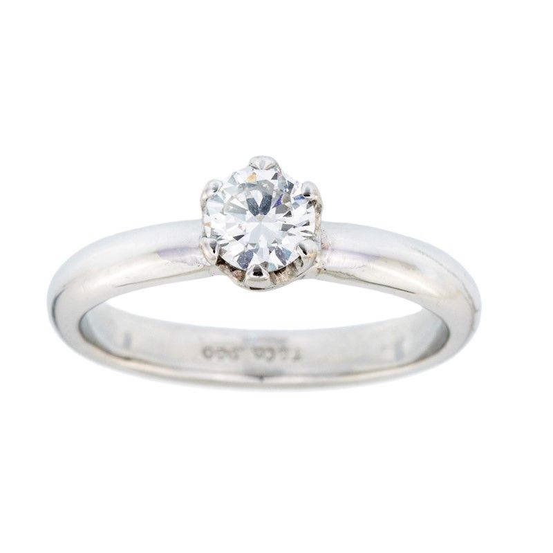 Tiffany, Anello in Platino con Brillante