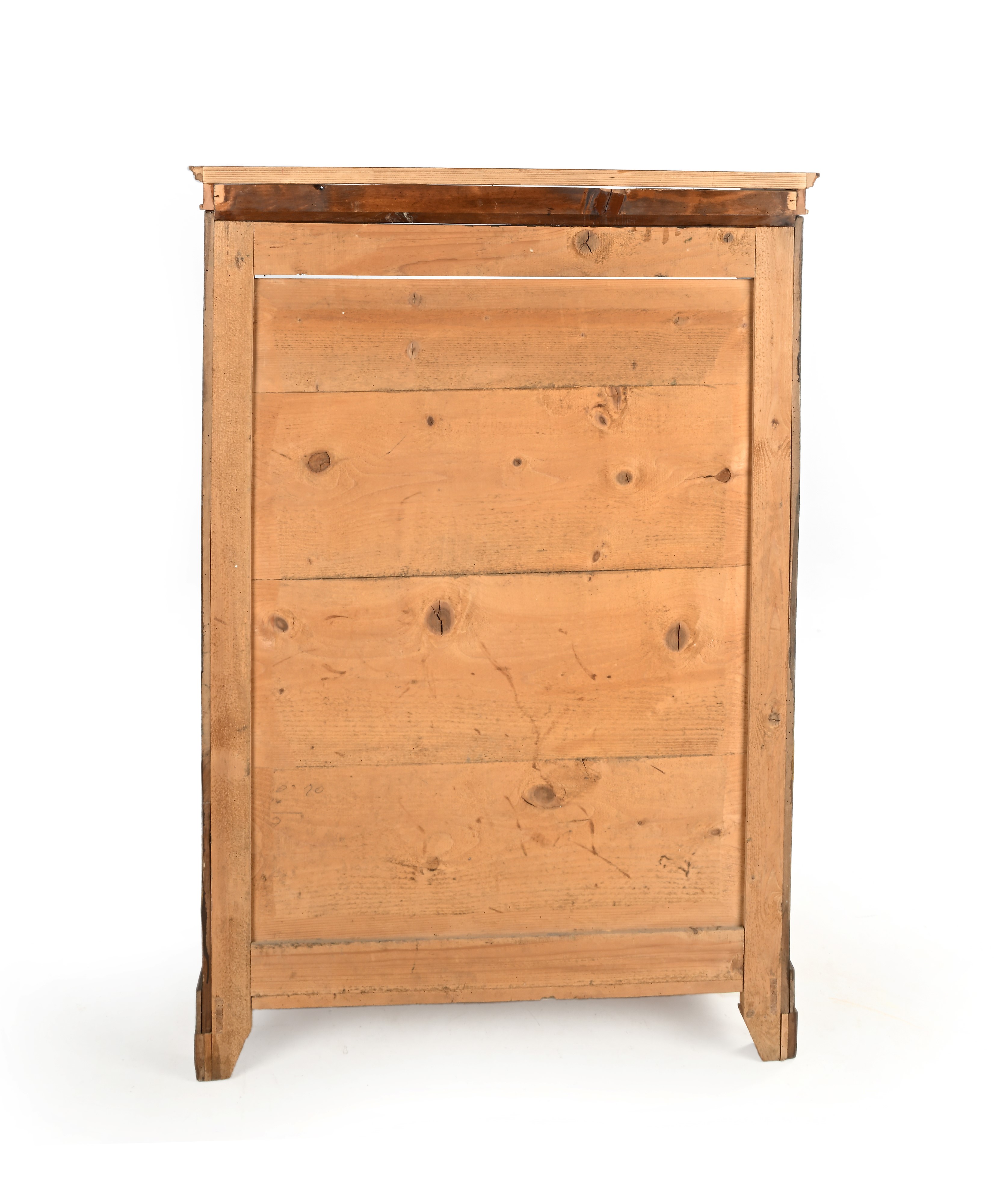 Credenza con alzata in legno patinato