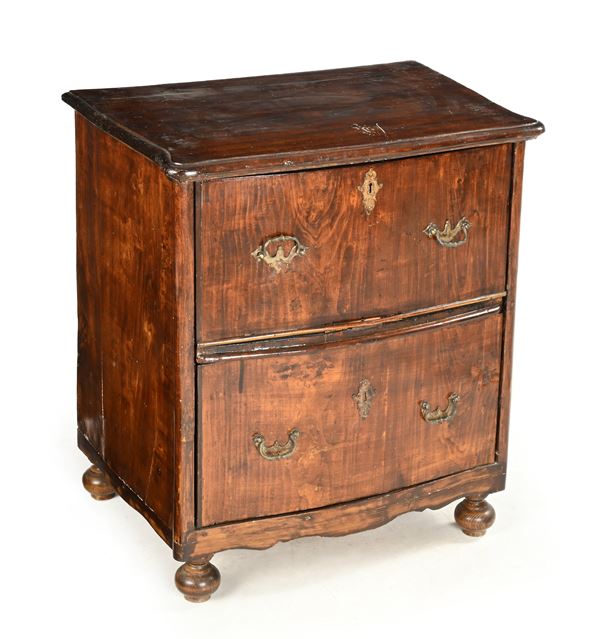 Comodino a due cassetti