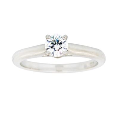 Cartier, Anello in Platino con Brillante