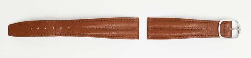 Baume & Mercier - Cinturino in pelle marrone e fibbia in acciaio originali (19/15mm)