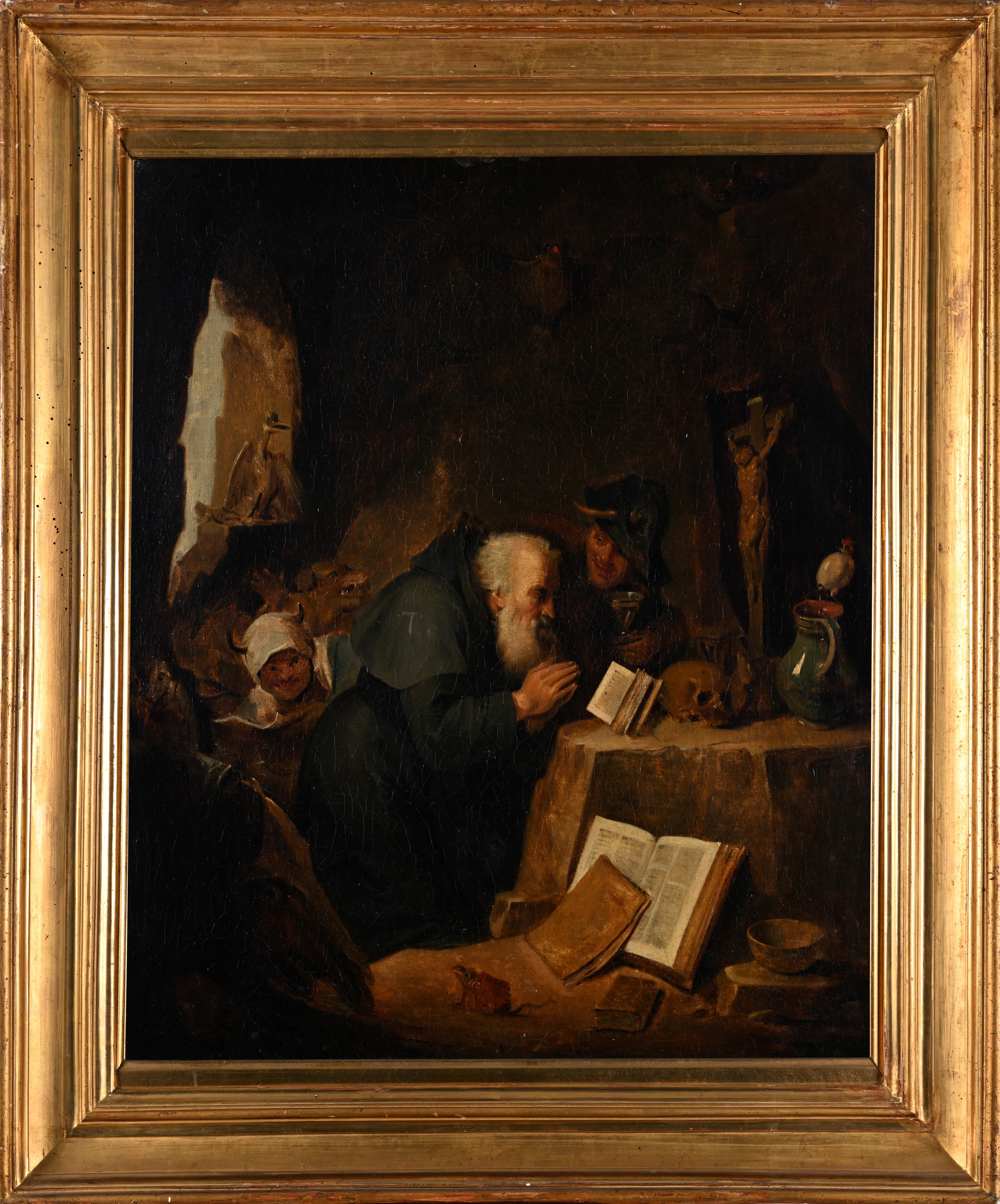 David Teniers II - La tentazione di Sant'Antonio, olio su tela