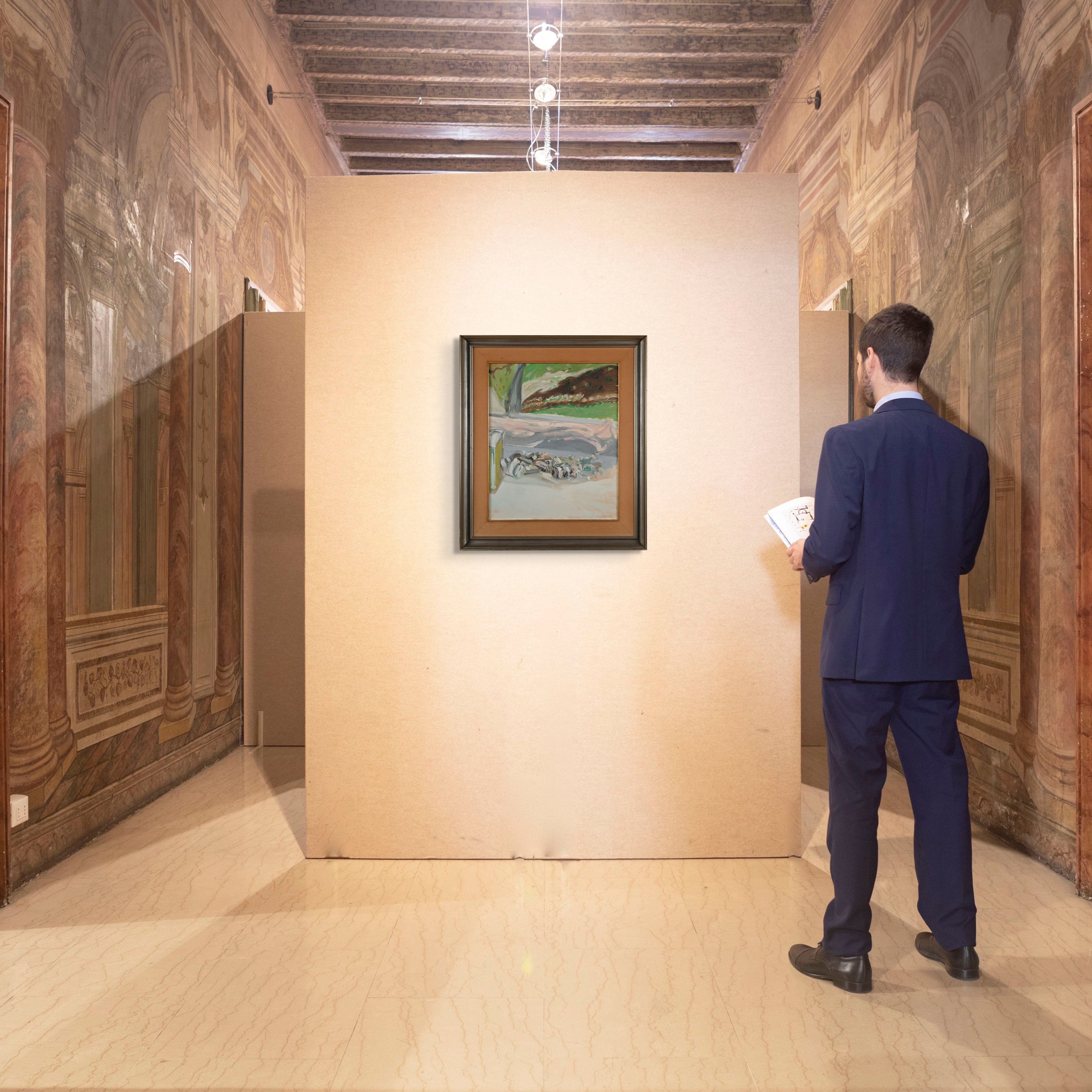 Piero Guccione - Interno esterno, olio su tela (1966)