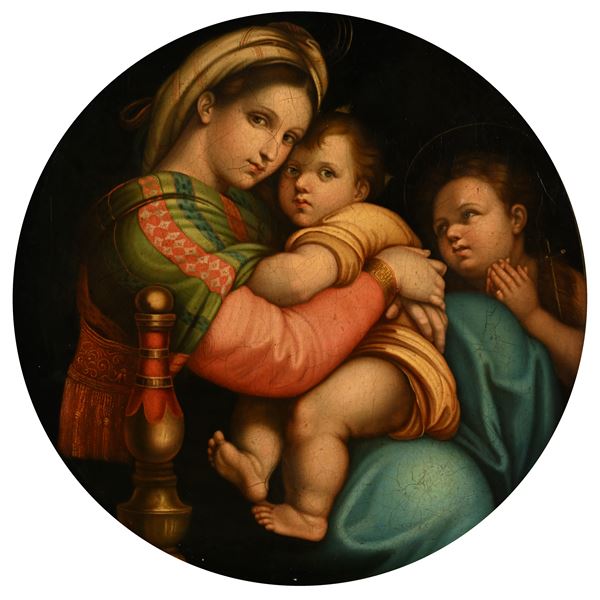Pittore del XIX secolo - Madonna della Seggiola