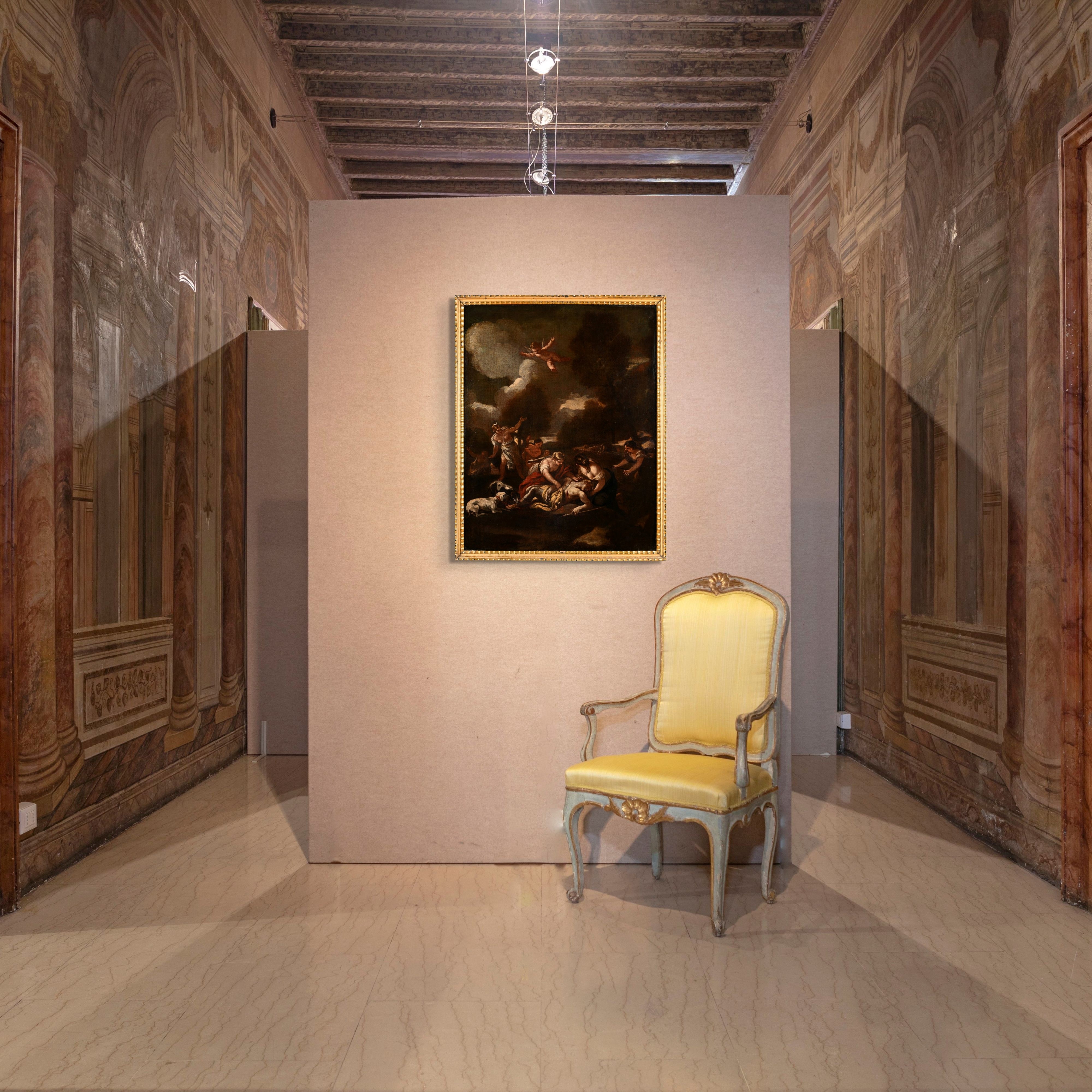 Pittore del XVIII Secolo - Diana e Atteone, olio su tela