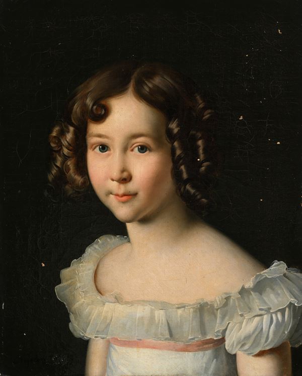 Scuola europea del XIX secolo - Ritratto di giovinetta