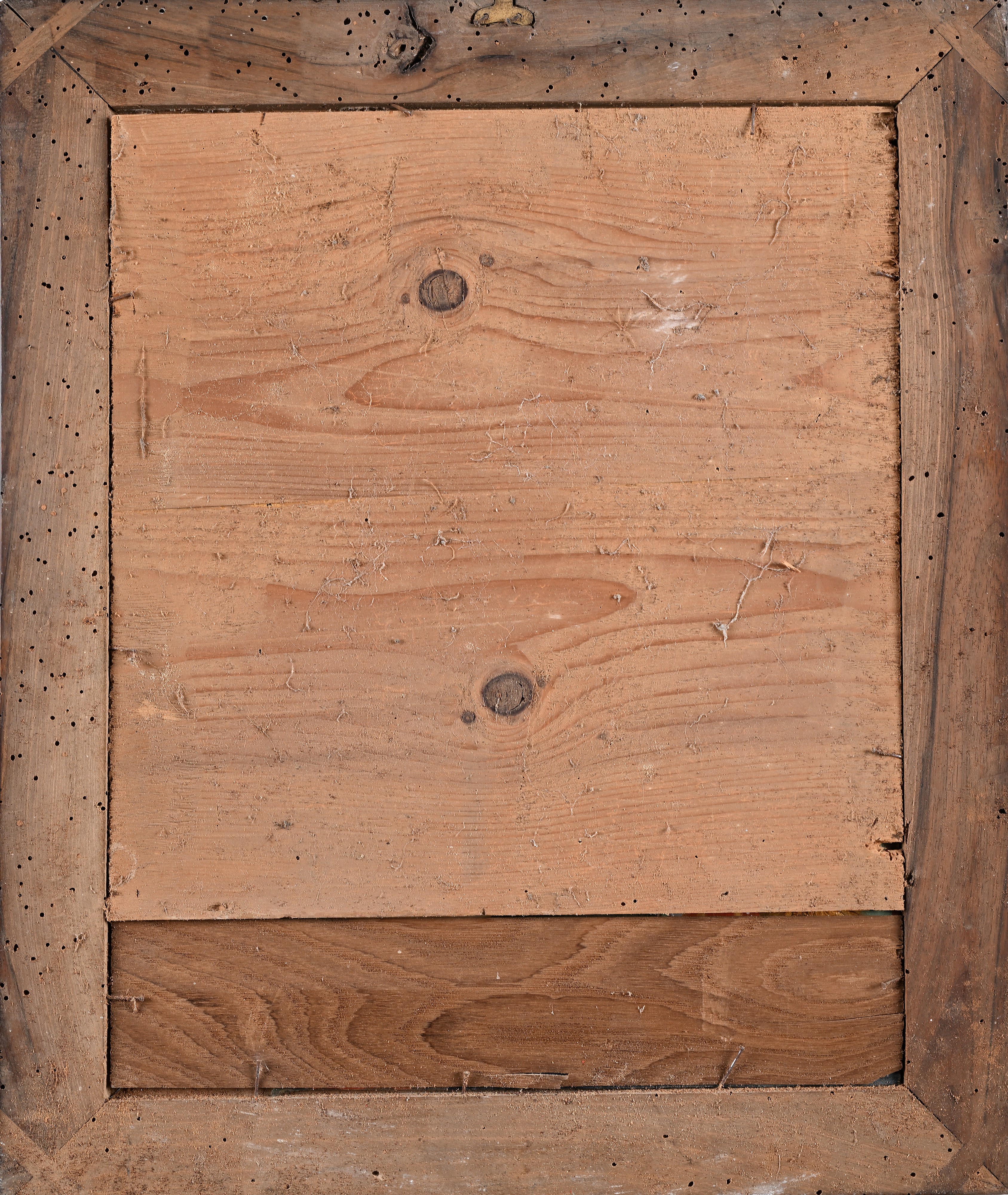 Coppia di dipinti allegorici sottovetro