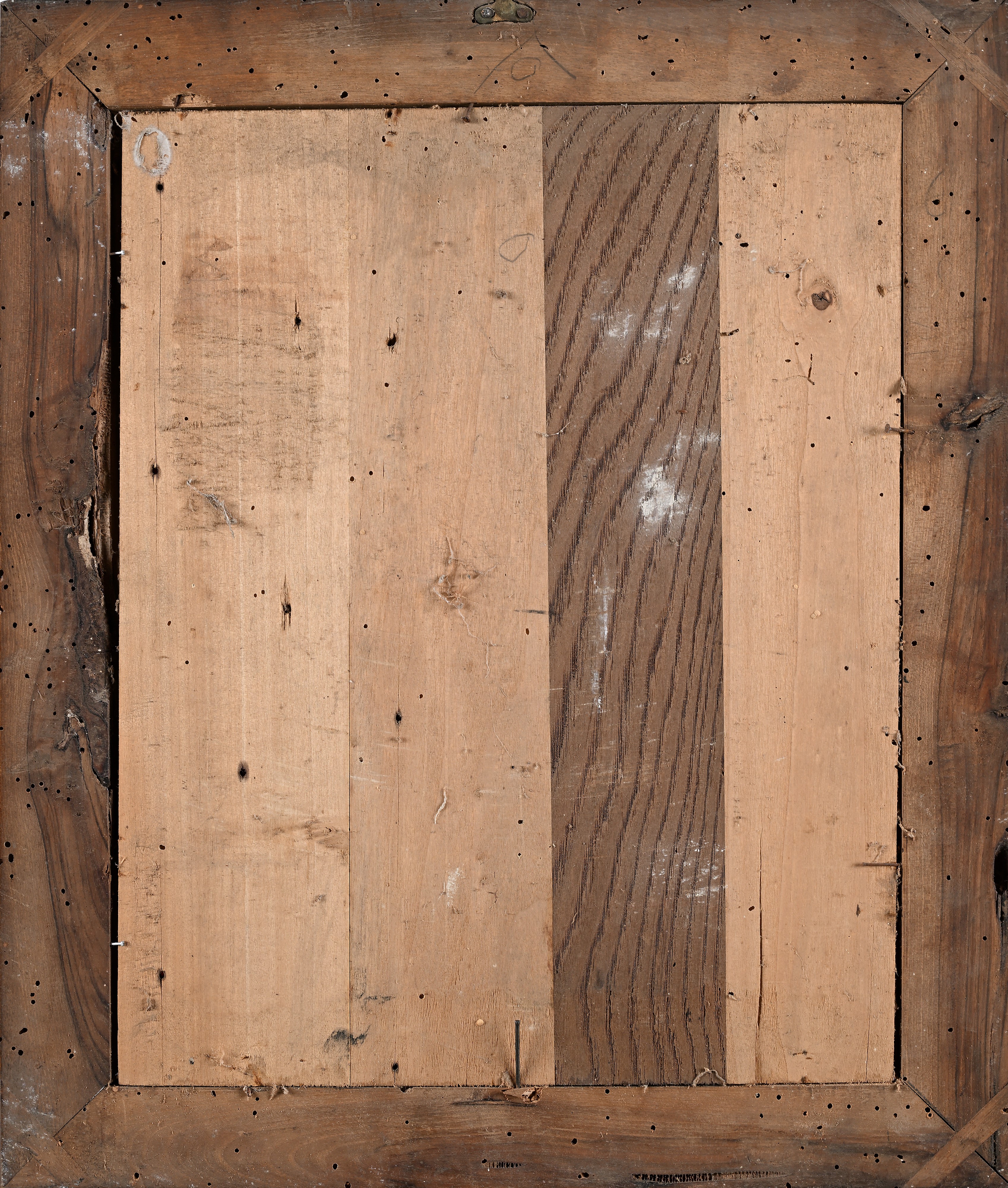 Coppia di dipinti allegorici sottovetro