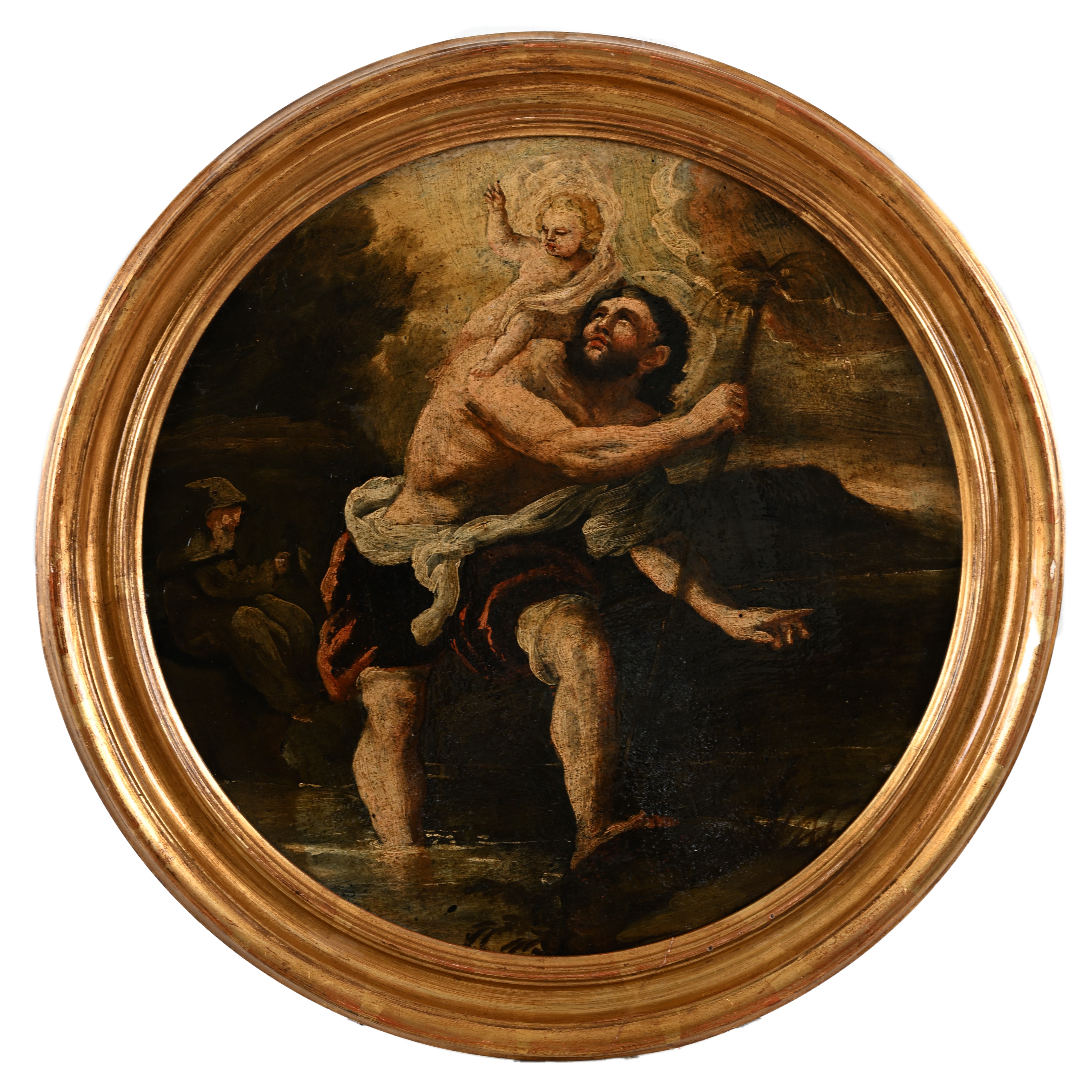 Pittore della Fine del XVIII Secolo - San Cristoforo col Bambino