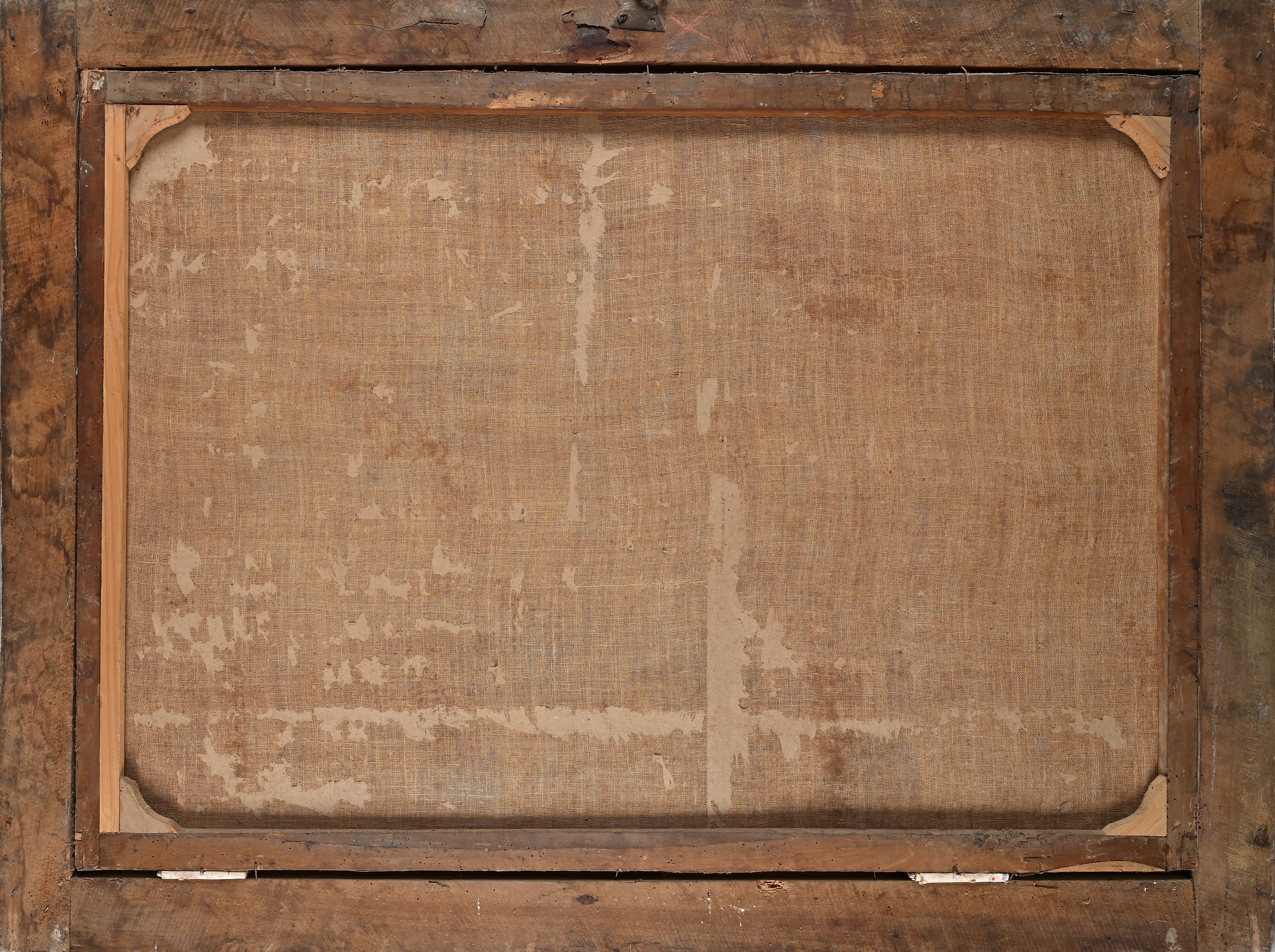 Coppia di paesaggi con figure