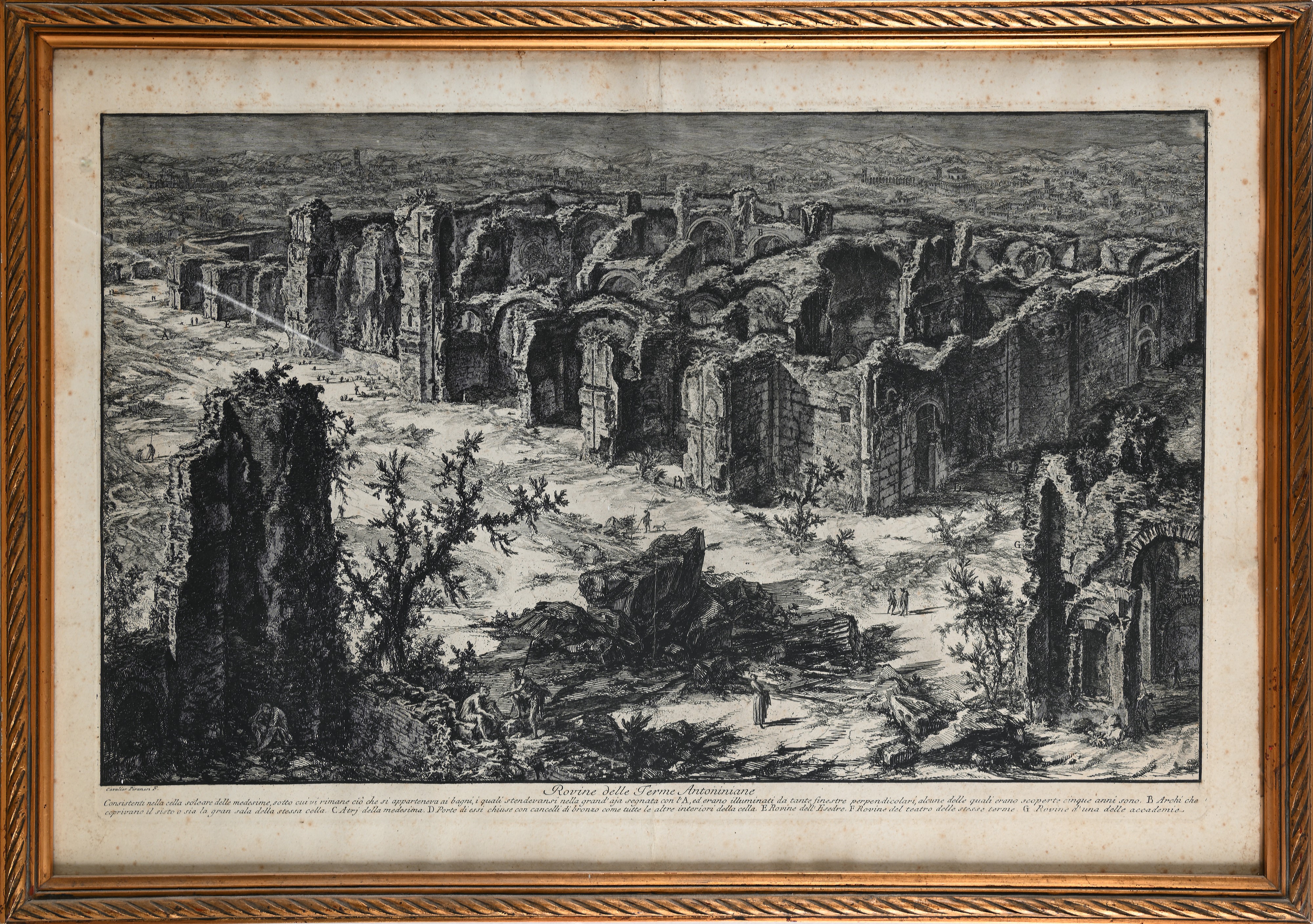 Giovanni Battista Piranesi - Rovine delle Terme Antoniniane, incisione