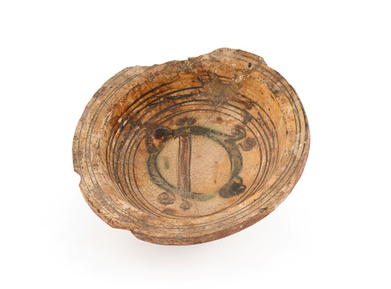 Antica coppetta in ceramica