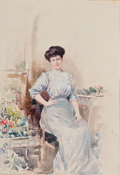 La sorella Rosa, acquerello su cartoncino