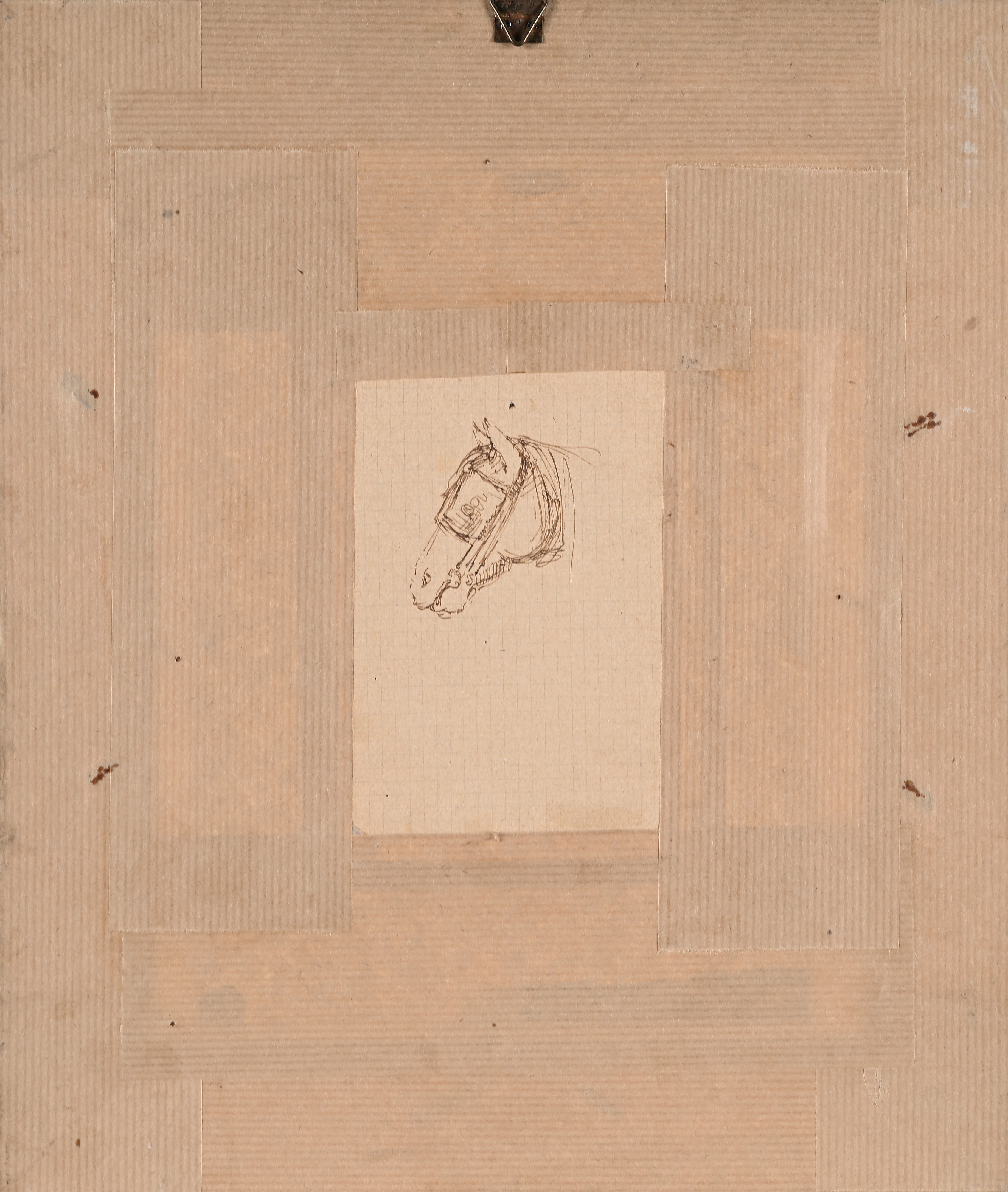 Pietro Scoppetta - Ritratto dell’editore Ferdinando Bideri (studio con firma e dedica)
