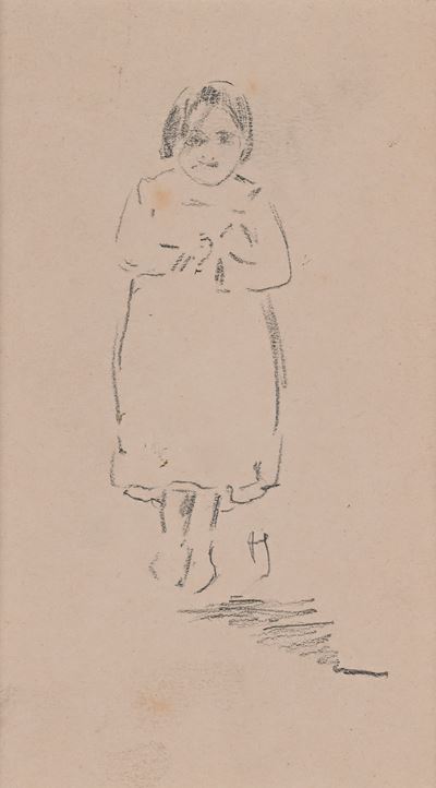 Bimba (matita su cartoncino)