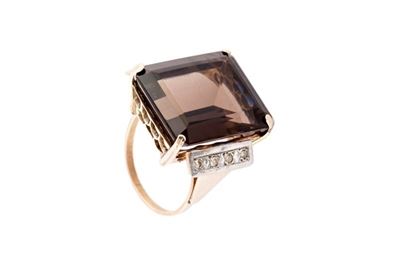 Anello Quarzo Fumè