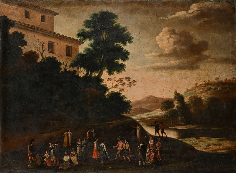 Paesaggio con figure