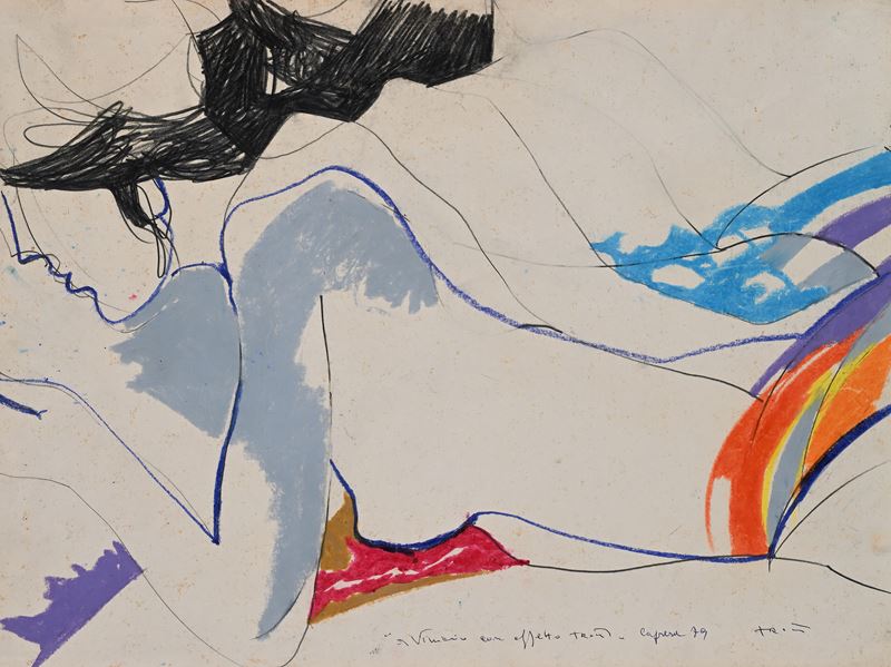 Sandro Trotti - Nudo di donna sdraiata