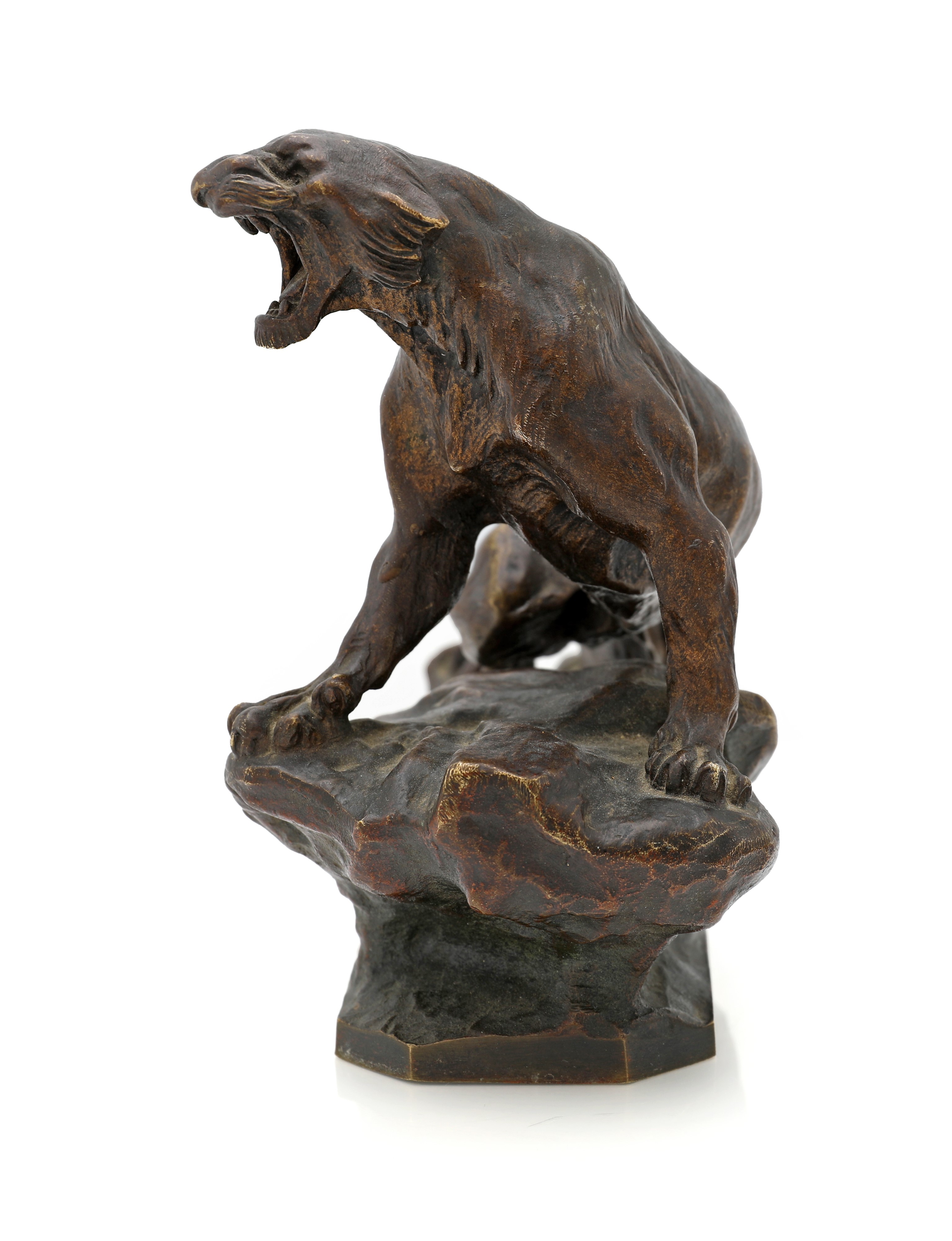 Thomas François Cartier - Pantera ruggente in bronzo