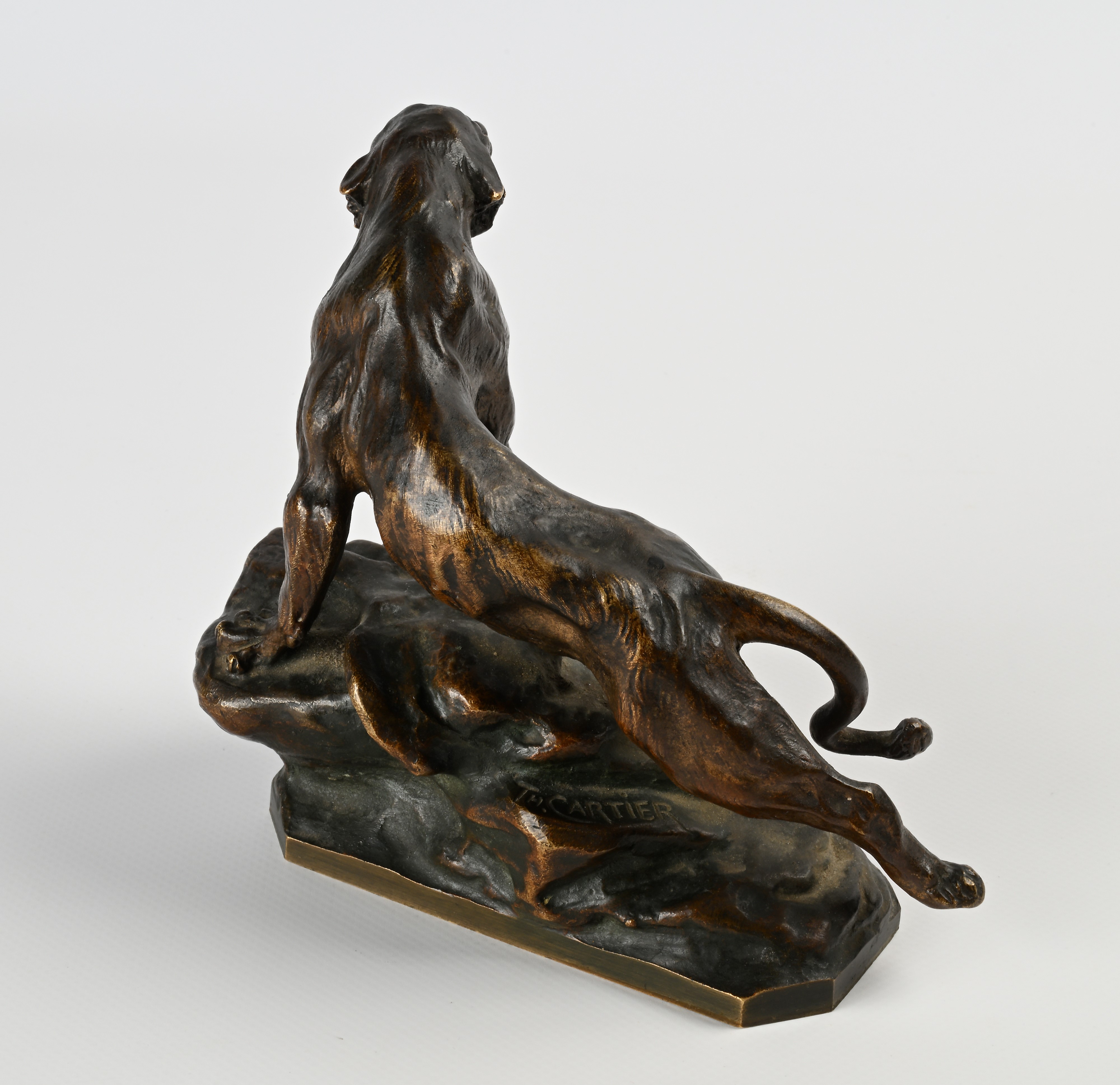 Thomas François Cartier - Pantera ruggente in bronzo