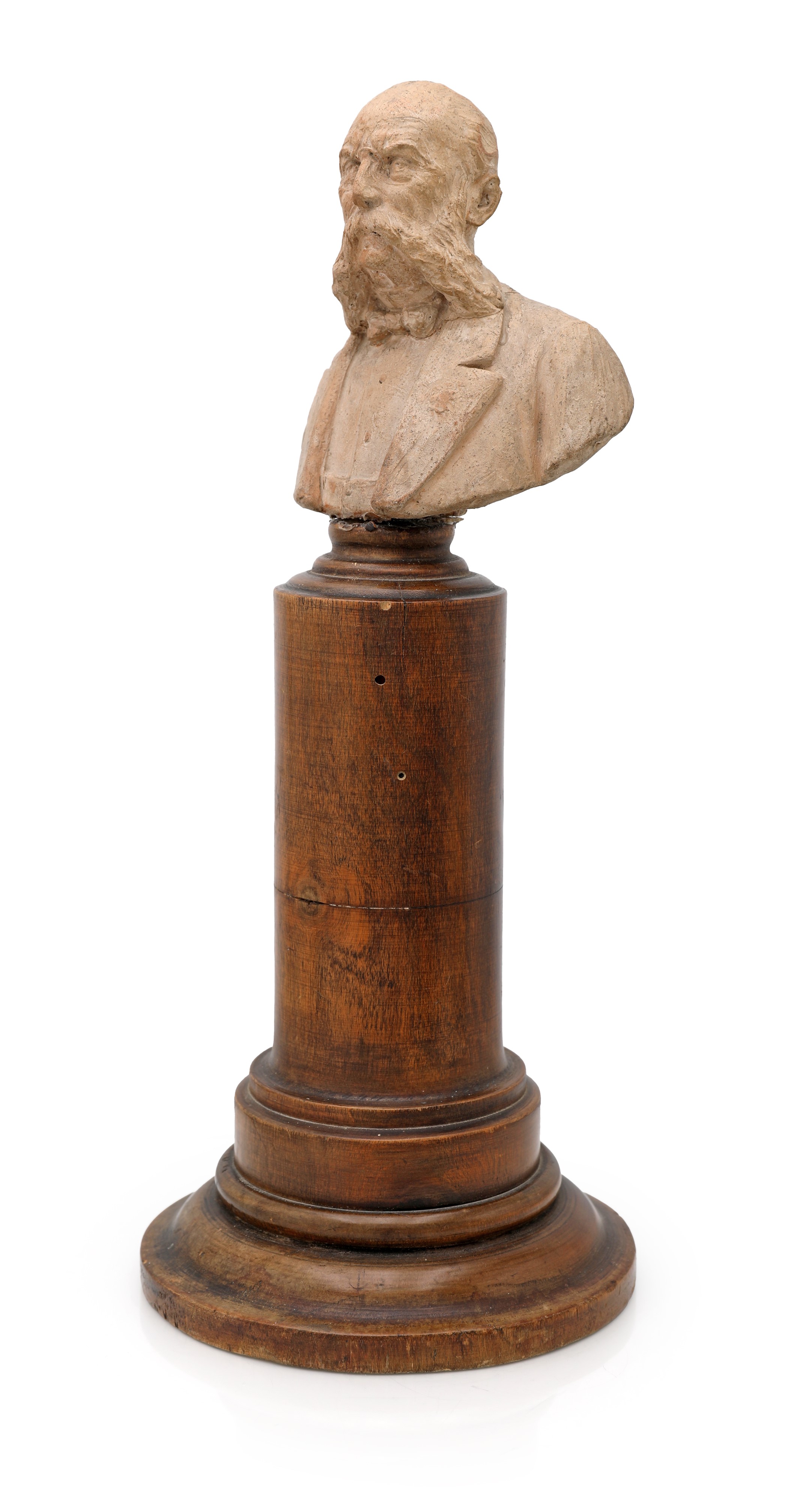 Ritratto a mezzo busto dell’Imperatore Francesco Giuseppe I d’Austria, terracotta