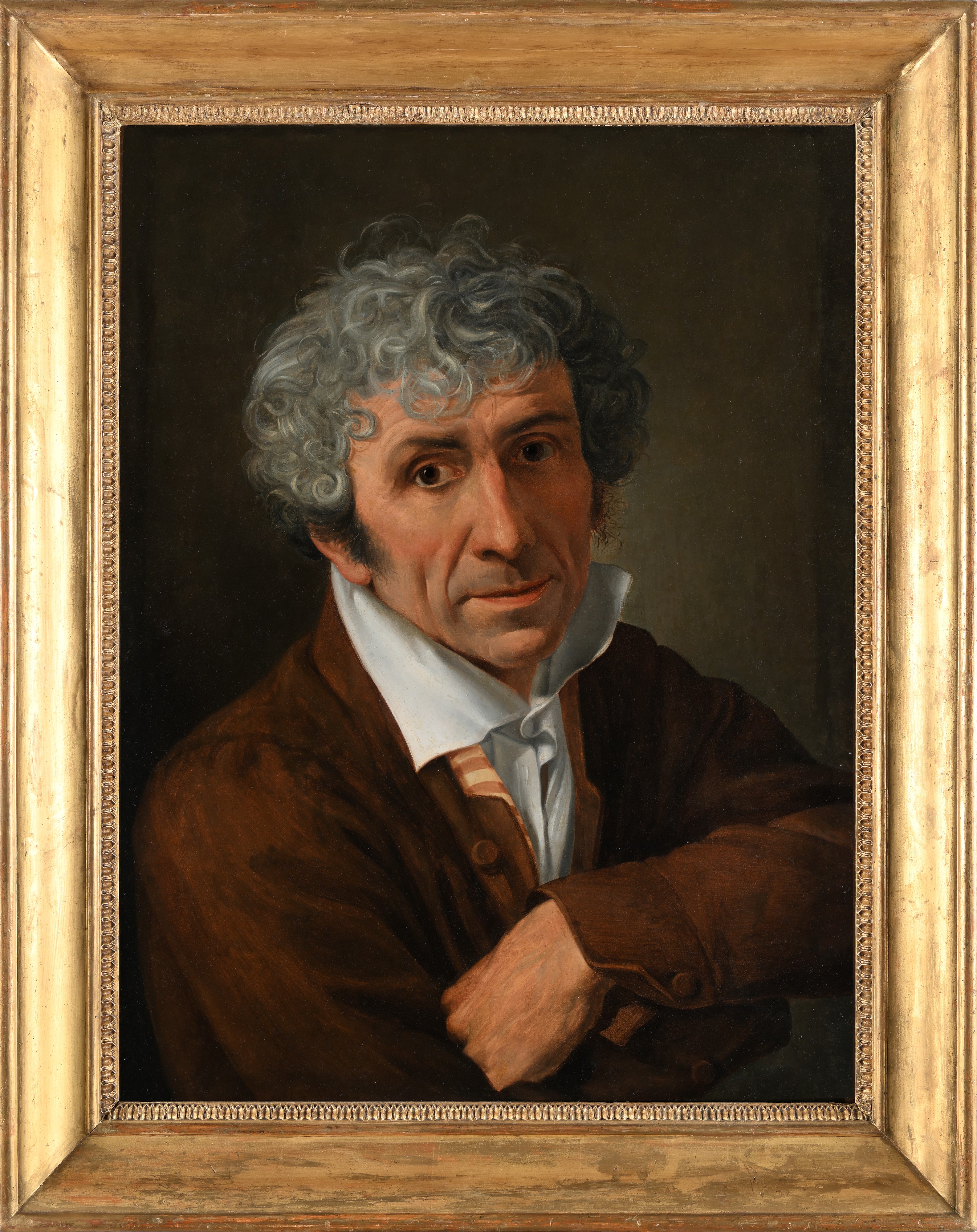Pittore del XIX Secolo - Ritratto di gentiluomo, olio su tela