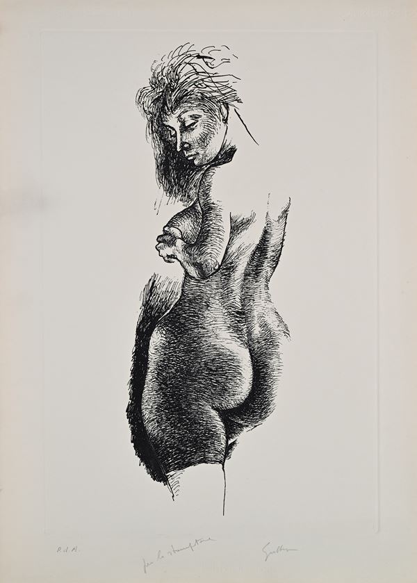 Nudo di donna in piedi