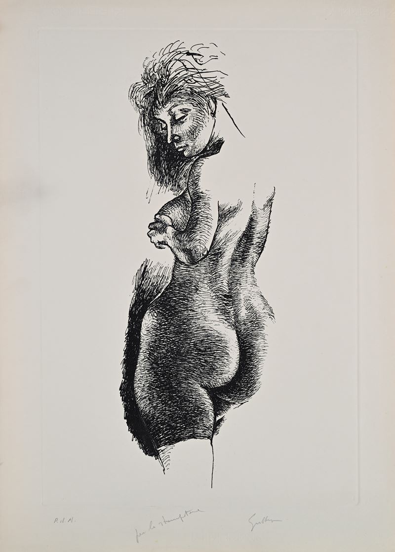 Nudo di donna in piedi
