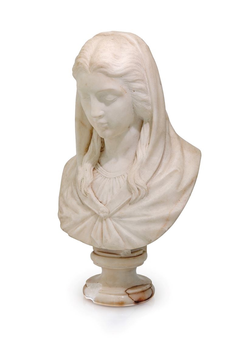 Mariano Pisani - Vergine Maria in alabastro