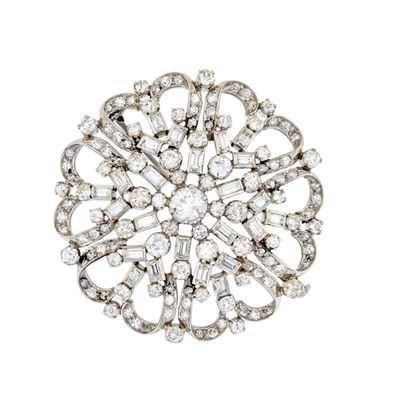 Spilla in Oro Bianco con Brillanti