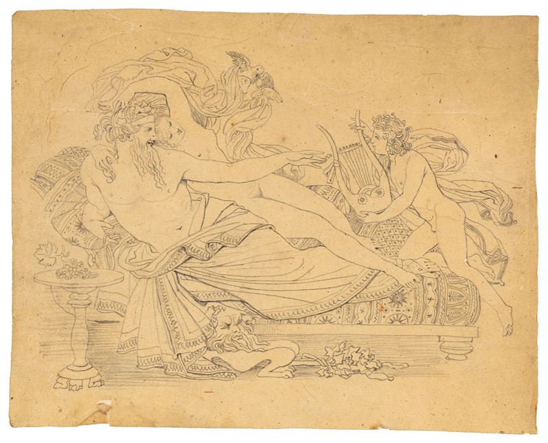 Dioniso e ninfa con Amore