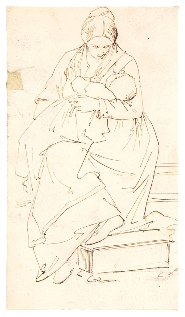 Recto: Studio di Carità - Verso: Studio di braccio