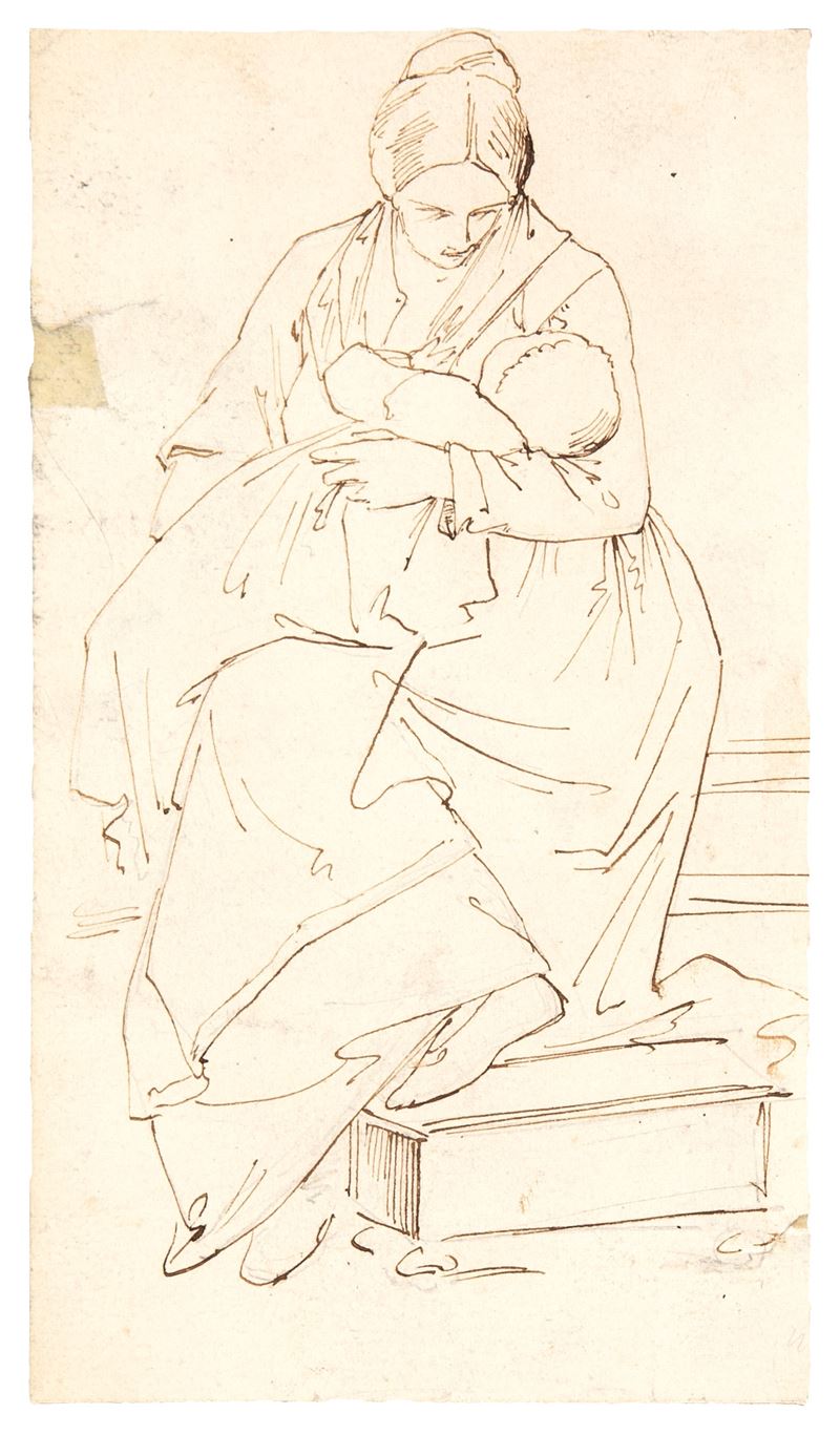 Recto: Studio di Carità - Verso: Studio di braccio