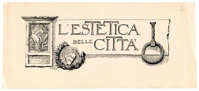 Studio per frontespizio "L'estetica delle Città"