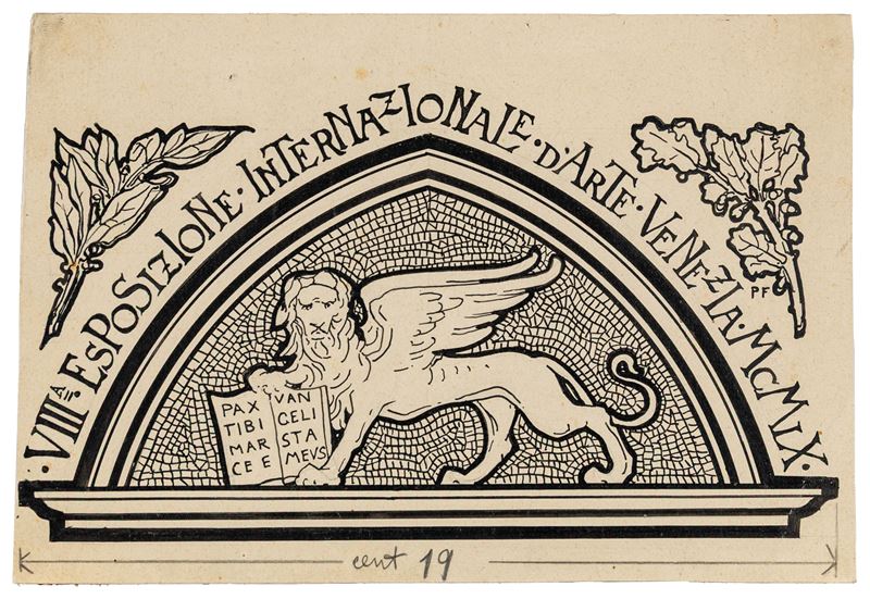 Ferruccio Pasqui - Studio per “VIII Esposizione Internazionale d’Arte Venezia MCMLX”