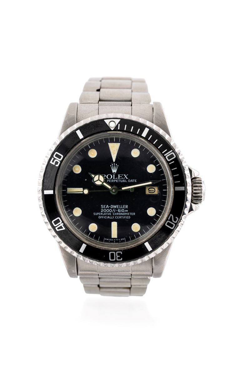 Rolex sea-dweller in acciaio