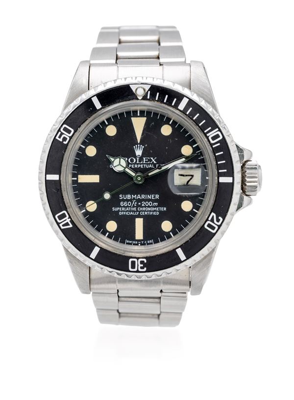 Rolex submarine date in acciaio