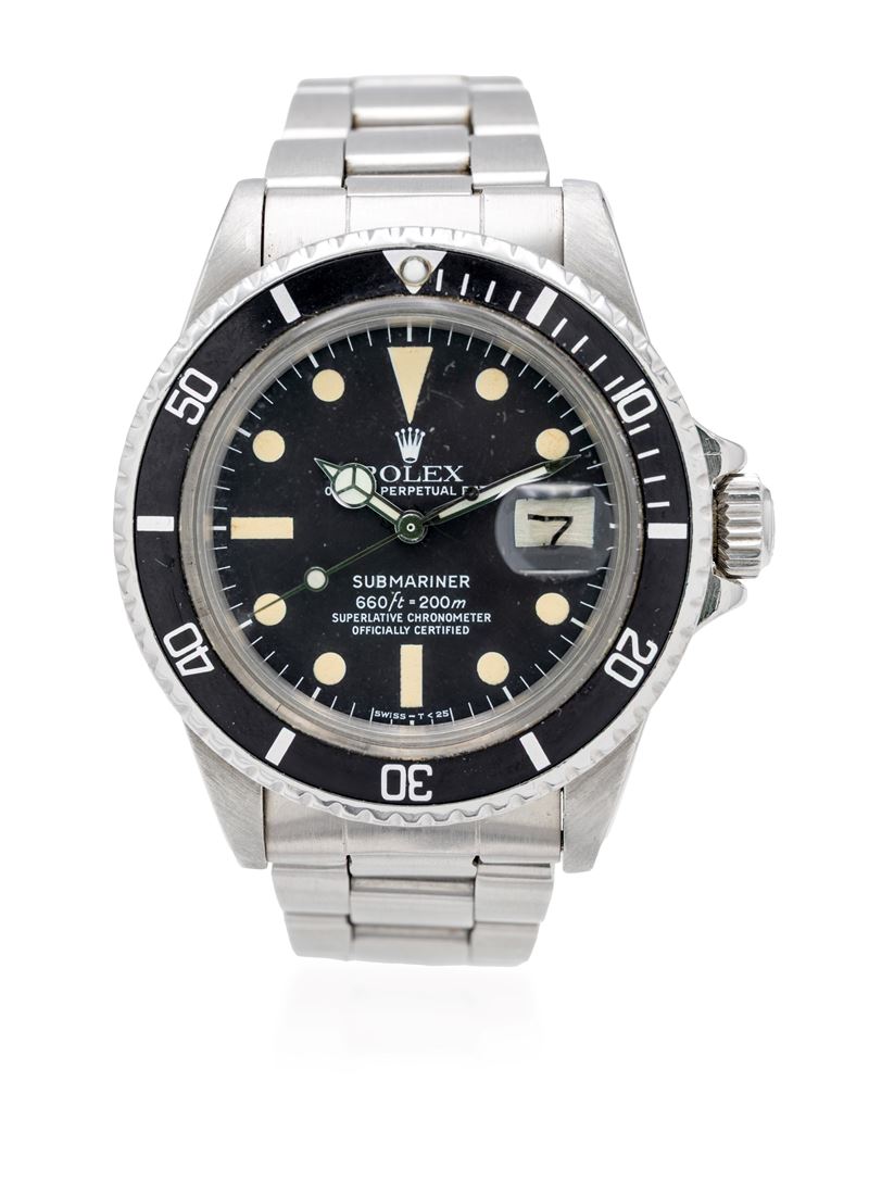 Rolex submarine date in acciaio