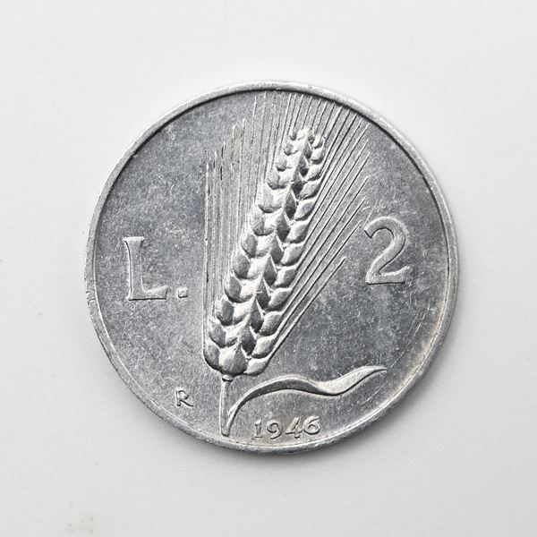 2 Lire 1946 Repubblica Italiana