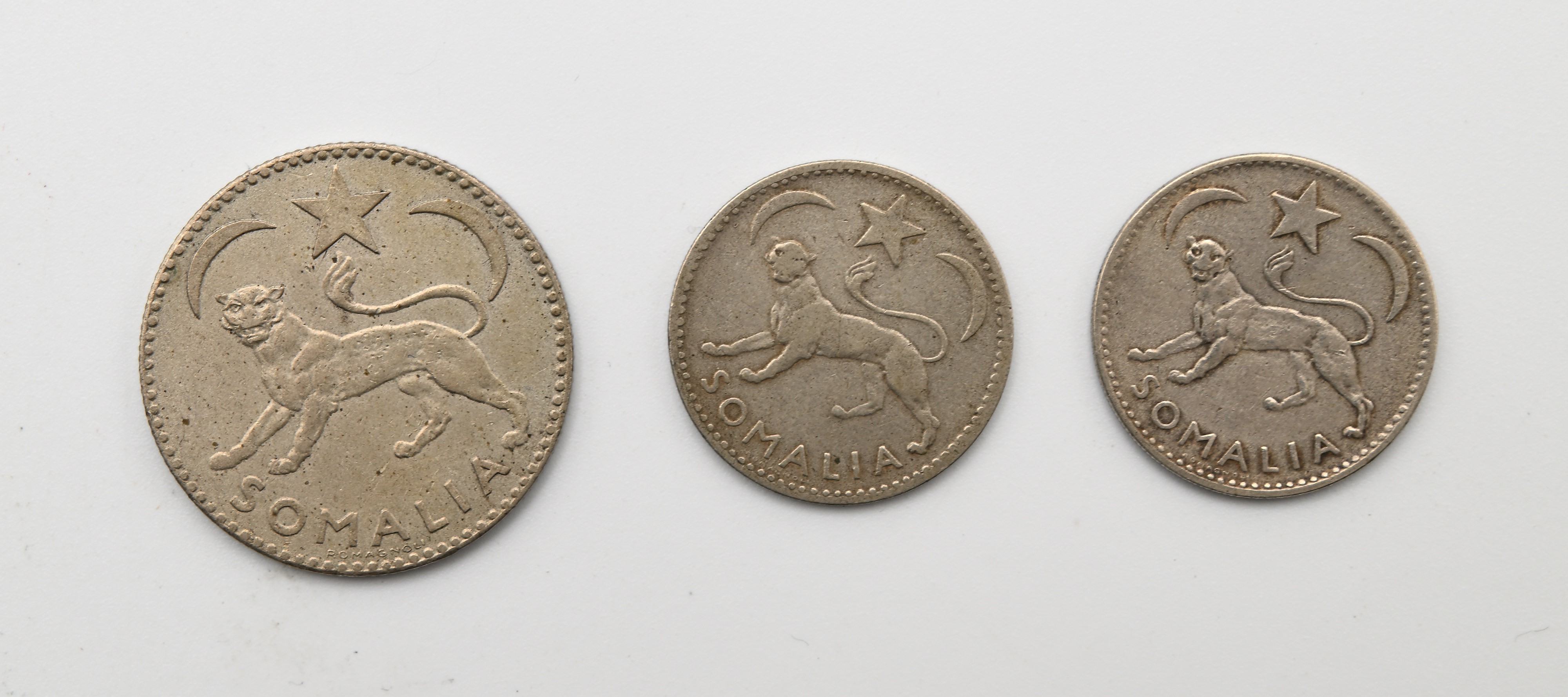 Somalia AFIS, 1 somalo e monete da 50 centesimi (1950)